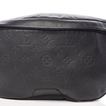 Louis Vuitton Calfskin Monogram Shadow Discovery Bumbag Black 9 of 9
