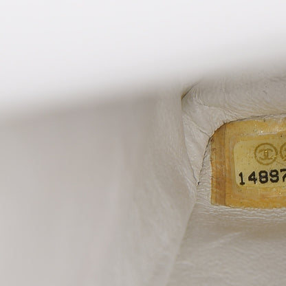 Chanel Caviar Quilted Maxi Double Flap White 7 of 12