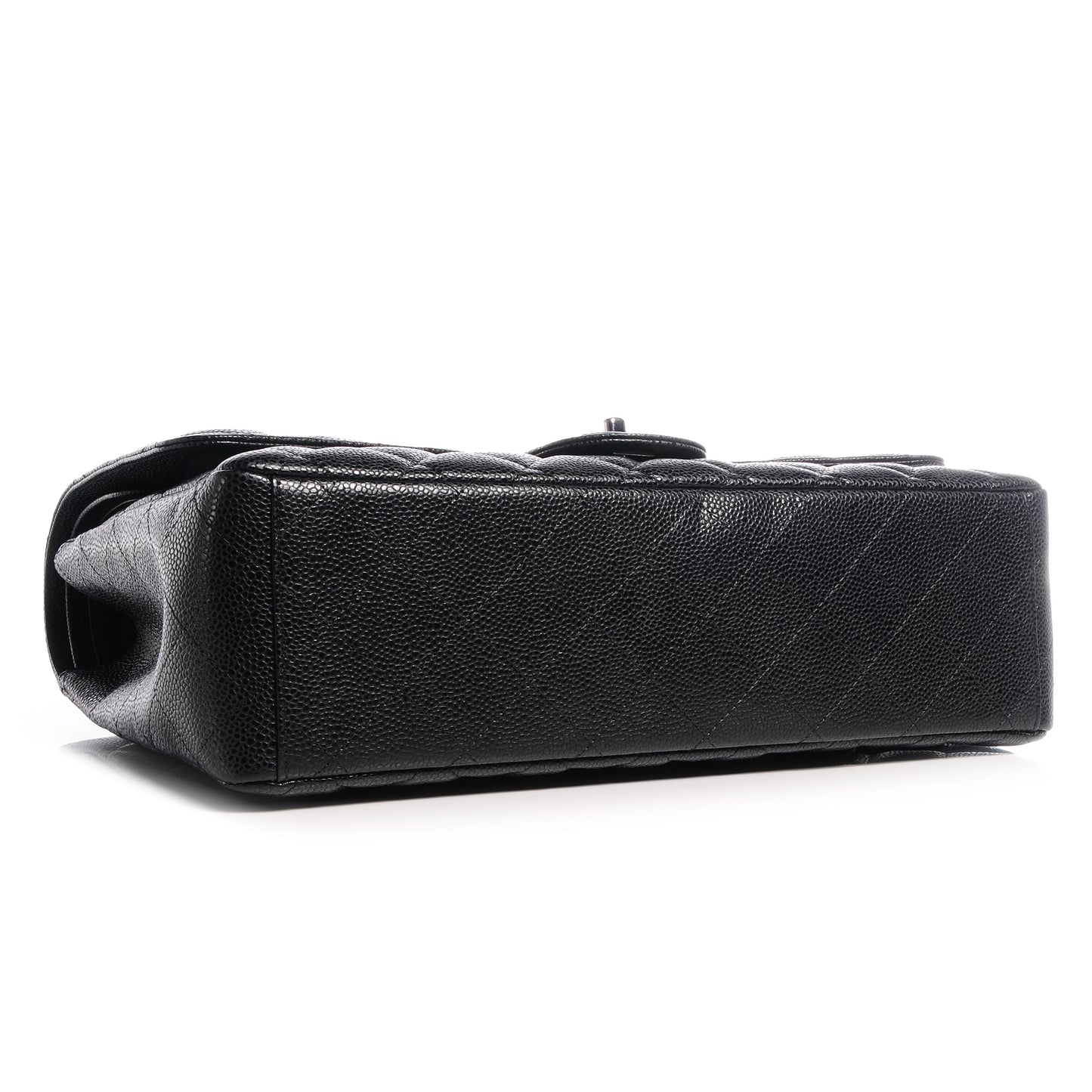 Caviar Quilted Maxi Double Flap Black