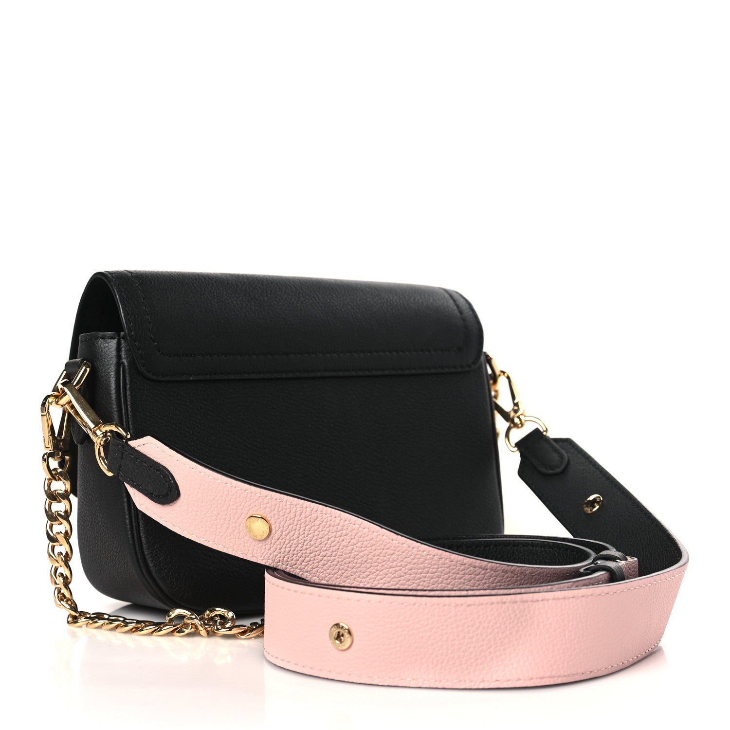 Louis Vuitton Grained Calfskin Lockme Tender Black 2 of 7
