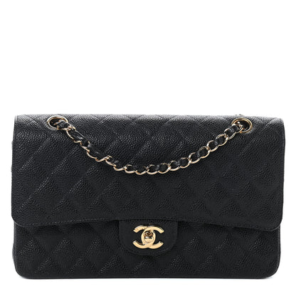 Chanel Caviar Quilted Medium Double Flap Black 1 of 10