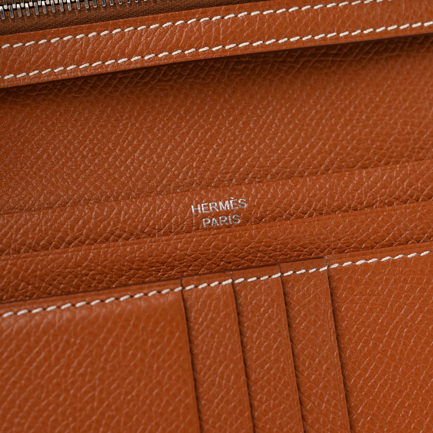 Hermes Epsom Bearn Compact Wallet Gold 8 of 9