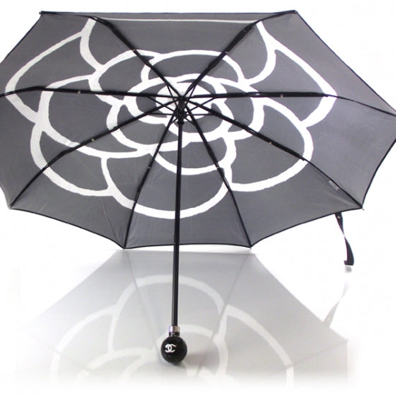 Chanel Camellia Umbrella Black/White 2 of 6