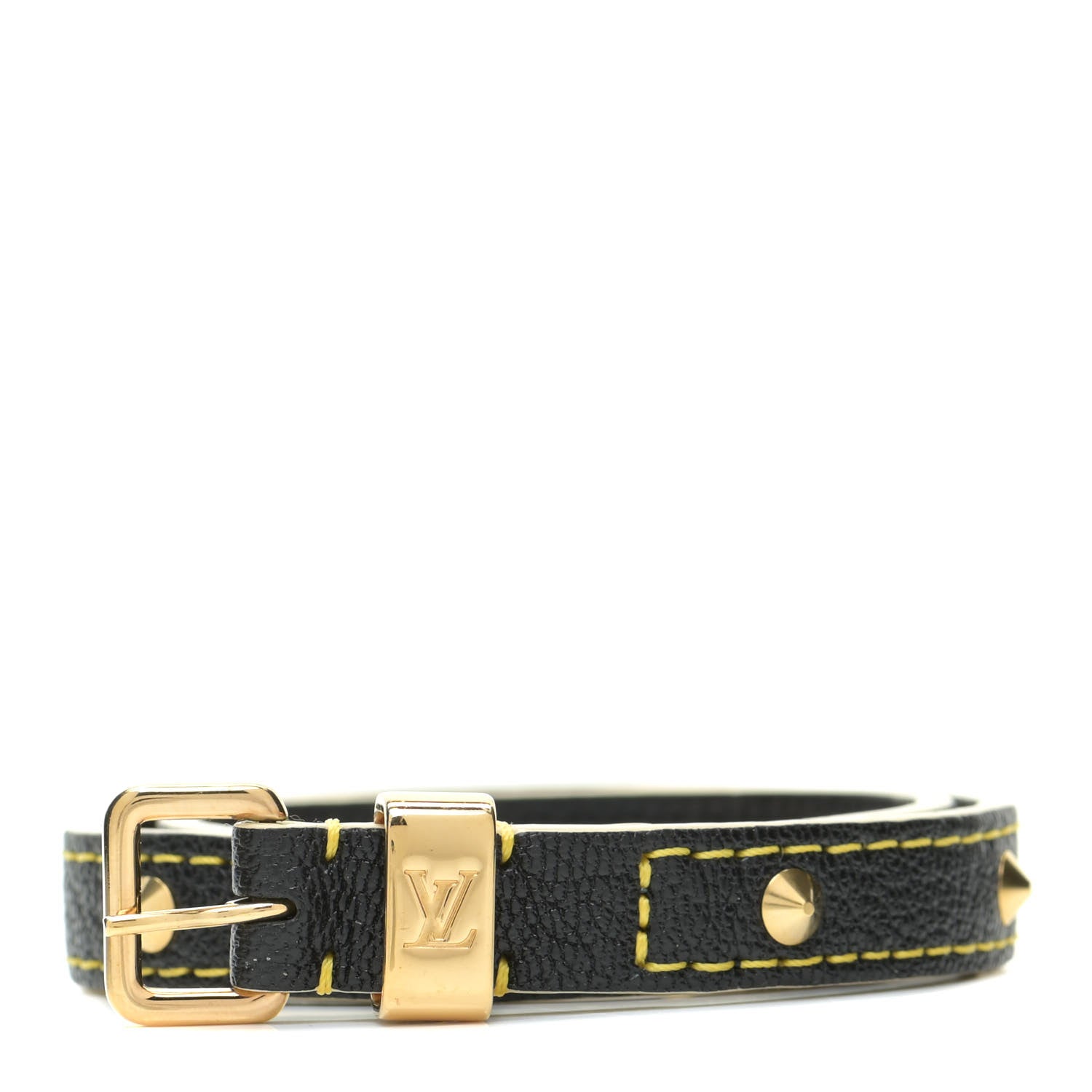 Louis Vuitton Suhali Double Tour Bracelet Black 1 of 7