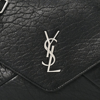 Saint Laurent Lambskin Cassandre Envelope Messenger Black 8 of 10