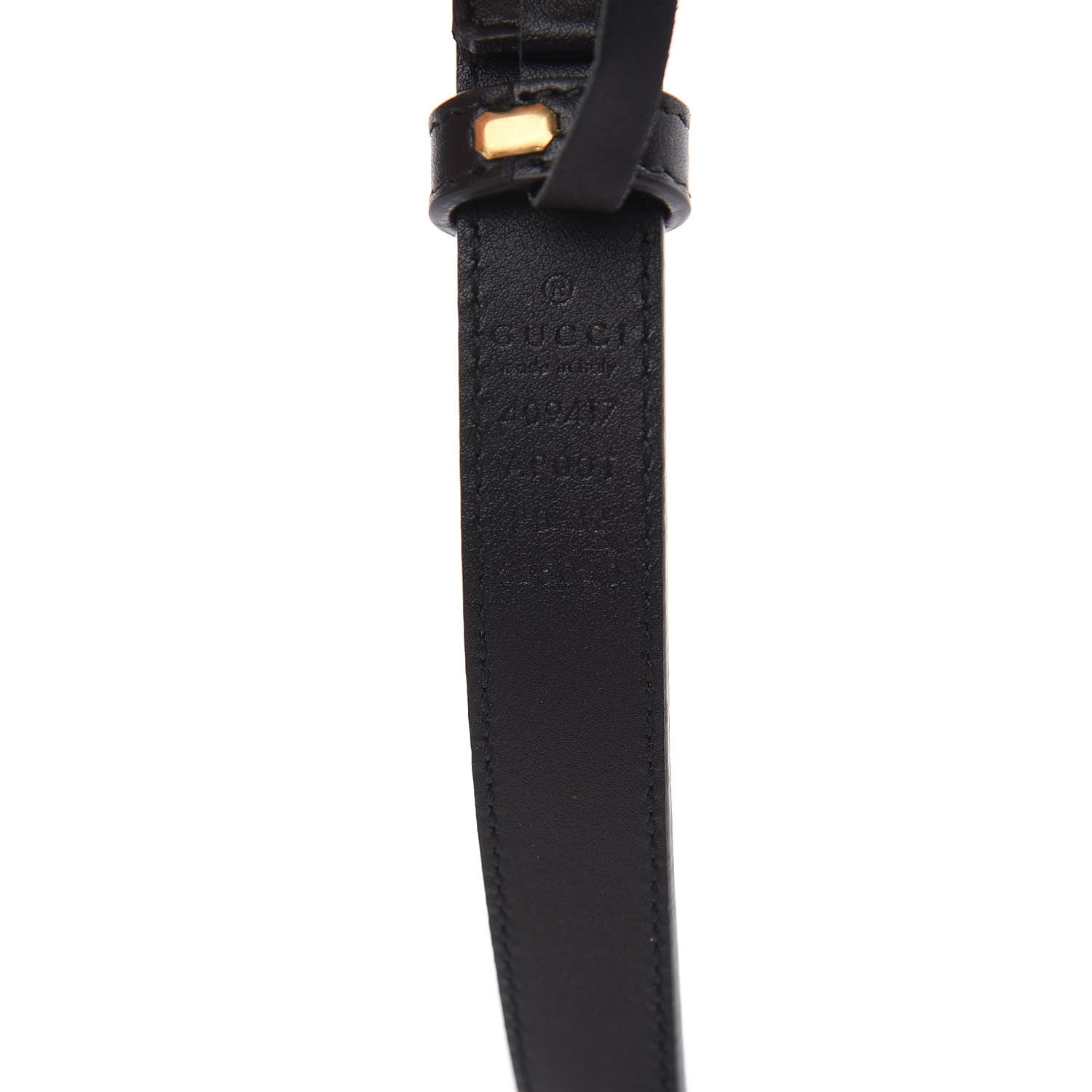 Gucci Calfskin Double G 20mm Belt 80 32 Black 4 of 4