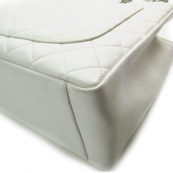 Chanel Caviar Grand Shopping Tote GST White 5 of 11
