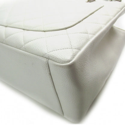 Chanel Caviar Grand Shopping Tote GST White 5 of 11