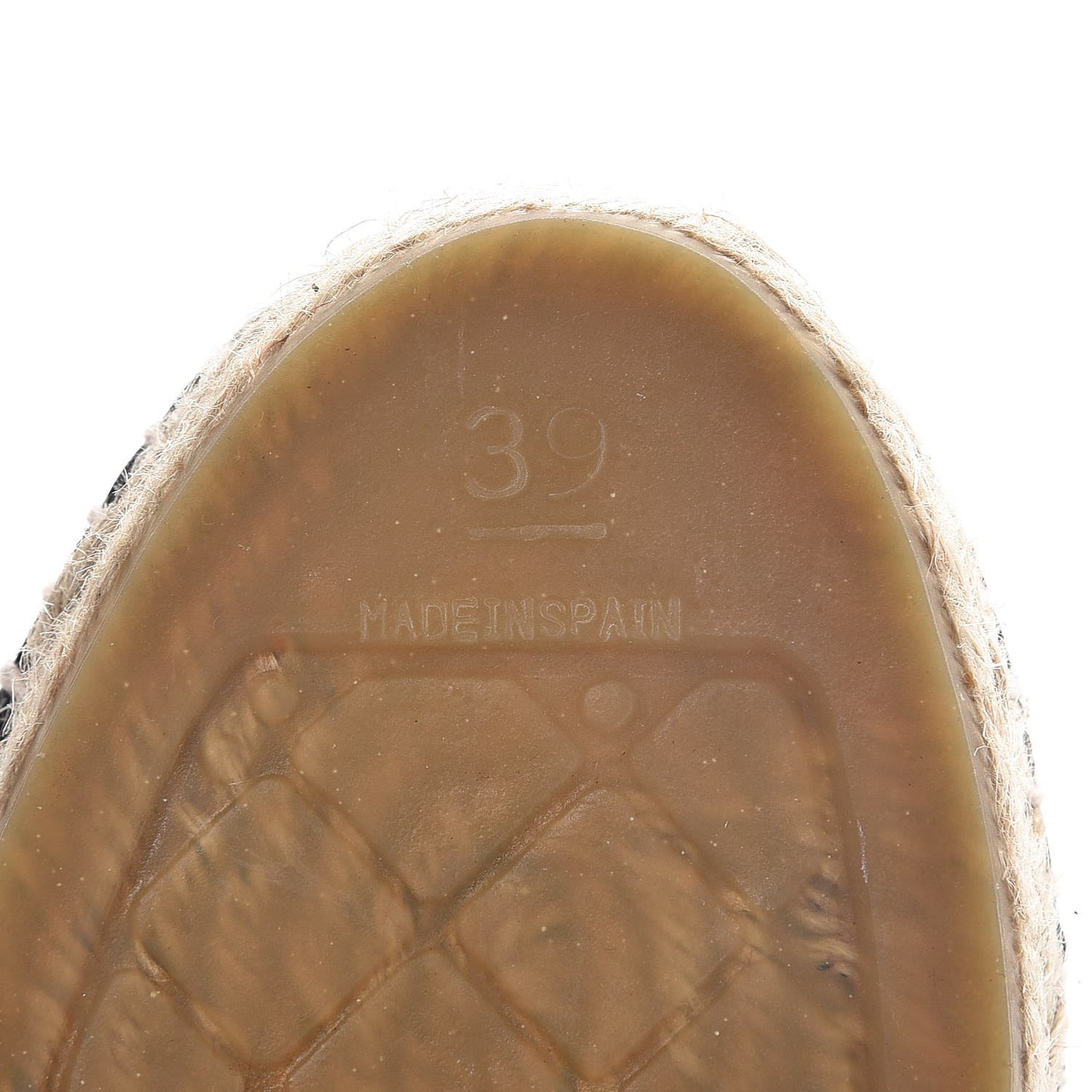 Lace Patent CC Espadrilles 39 Black