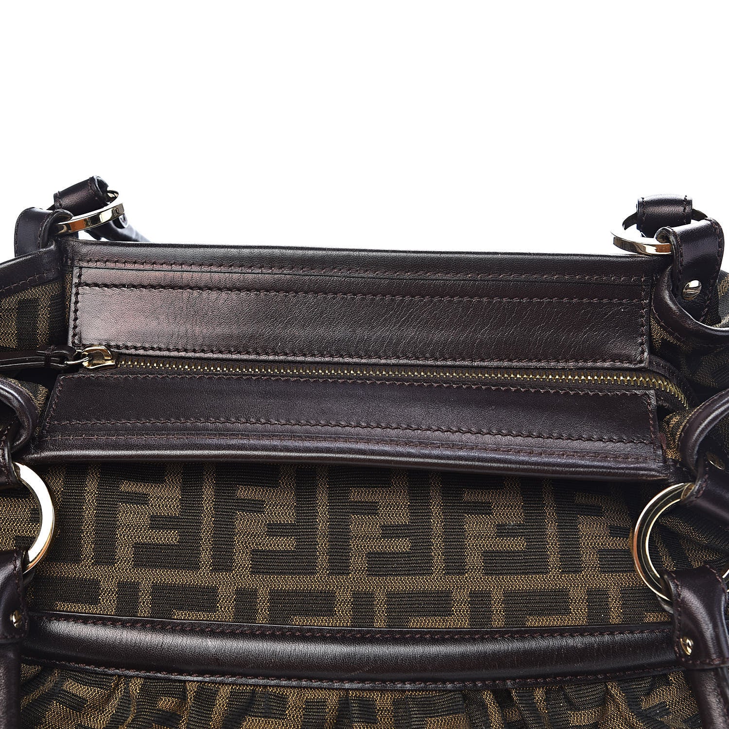 Fendi Zucca Large Chef Shopper Tote Tobacco 8 of 11