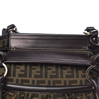 Fendi Zucca Large Chef Shopper Tote Tobacco 8 of 11