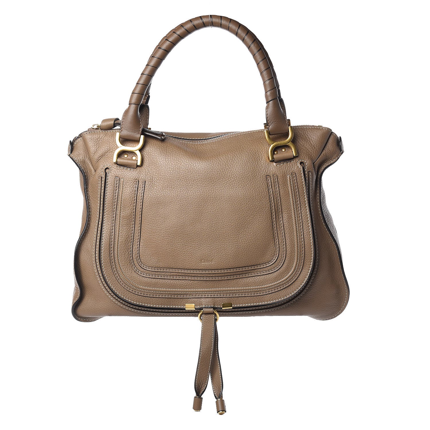 Chloe Calfskin Large Marcie Satchel Nut 1 of 13