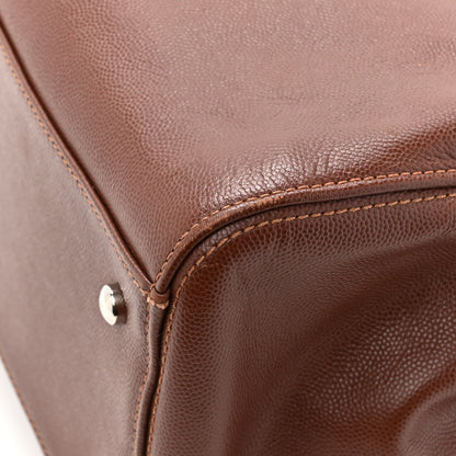 Chanel Caviar Cerf Executive Shopper Tote Brown 16 of 16