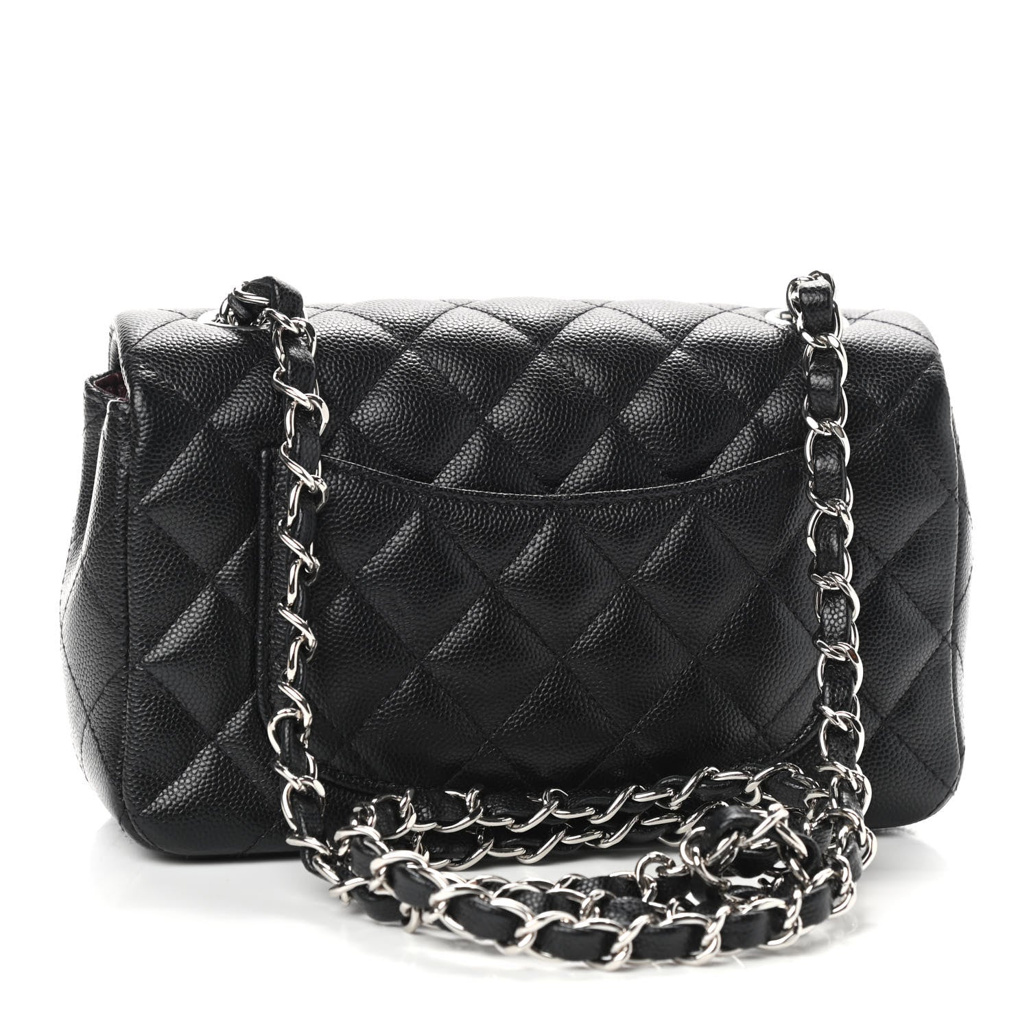 Chanel Caviar Quilted Mini Rectangular Flap Black 3 of 9