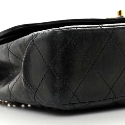 Chanel Lambskin Quilted Medium Single Flap Black 10 of 20