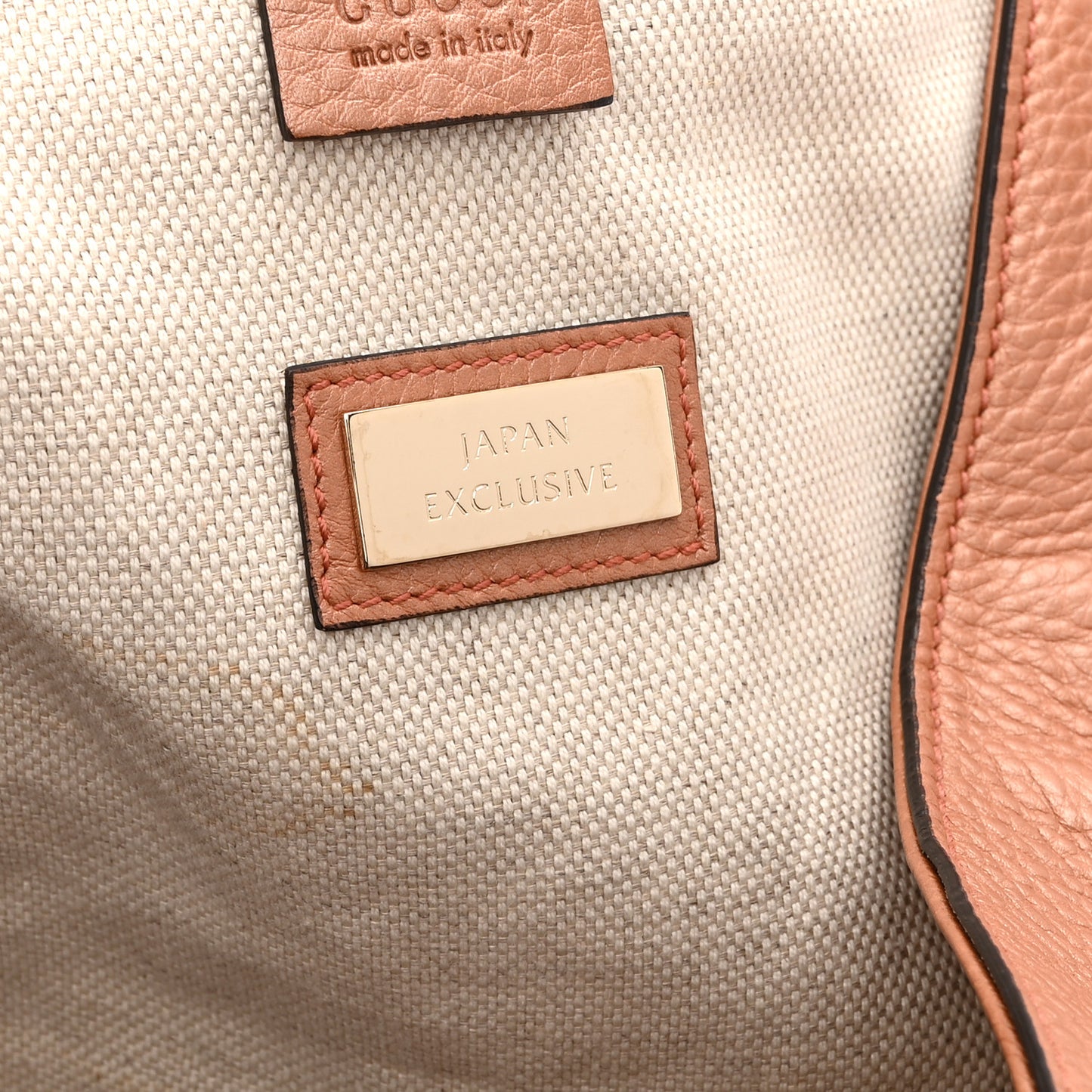 Metallic Pebbled Calfskin Medium Soho Shoulder Bag Blush