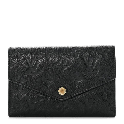 Louis Vuitton Empreinte Compact Curieuse Wallet Black 1 of 7