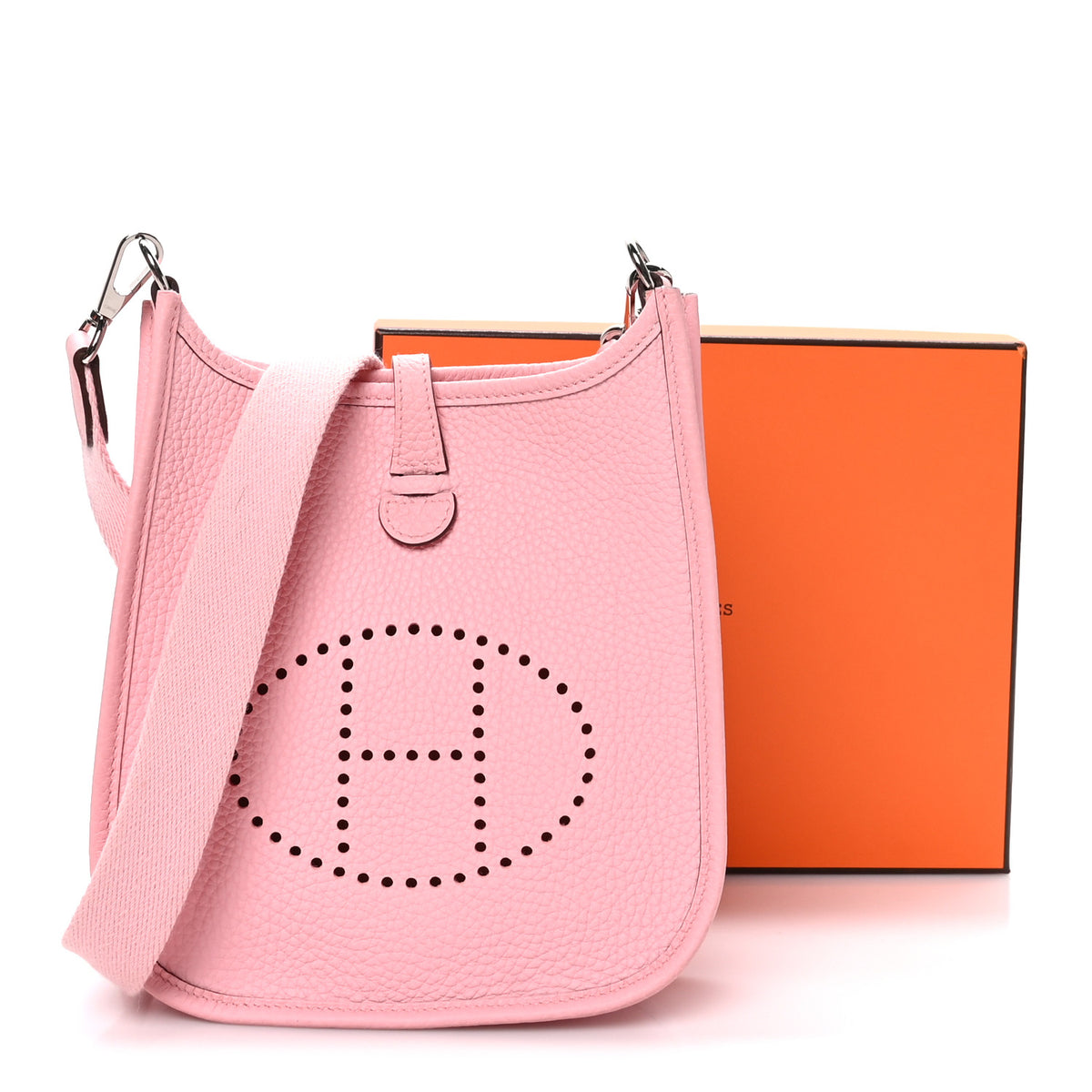 Hermes Taurillon Clemence Evelyne TPM Rose Sakura 10 of 10