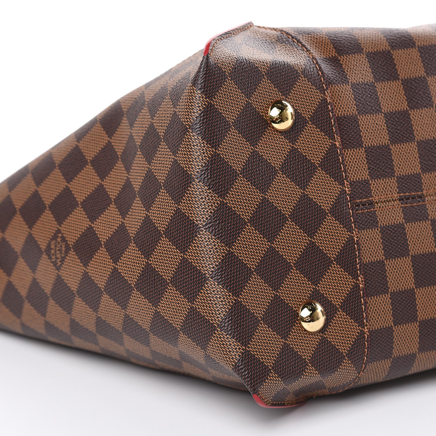 Louis Vuitton Damier Ebene Caissa Tote MM Cherry 8 of 12