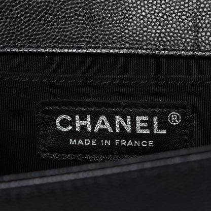Chanel Caviar Quilted Medium Boy Flap Black 8 of 12