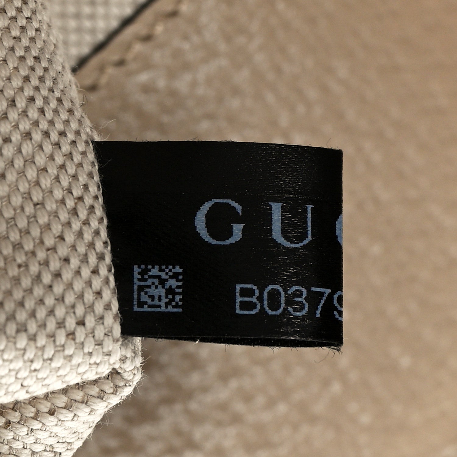 Gucci GG Supreme Monogram Textured Dollar Calfskin Web Medium Ophidia Shopping Tote Beige Mystic White Oatmeal 7 of 10