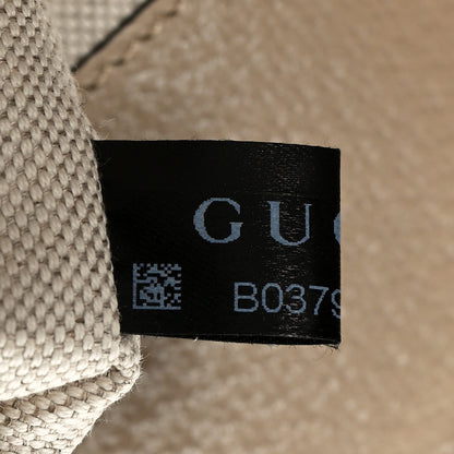 Gucci GG Supreme Monogram Textured Dollar Calfskin Web Medium Ophidia Shopping Tote Beige Mystic White Oatmeal 7 of 10