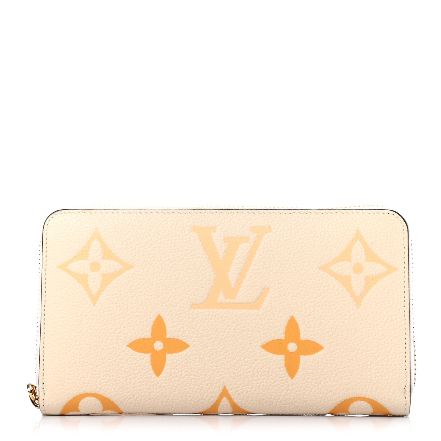 Louis Vuitton Empreinte Monogram Giant By The Pool Zippy Wallet Cream Saffron 1 of 7
