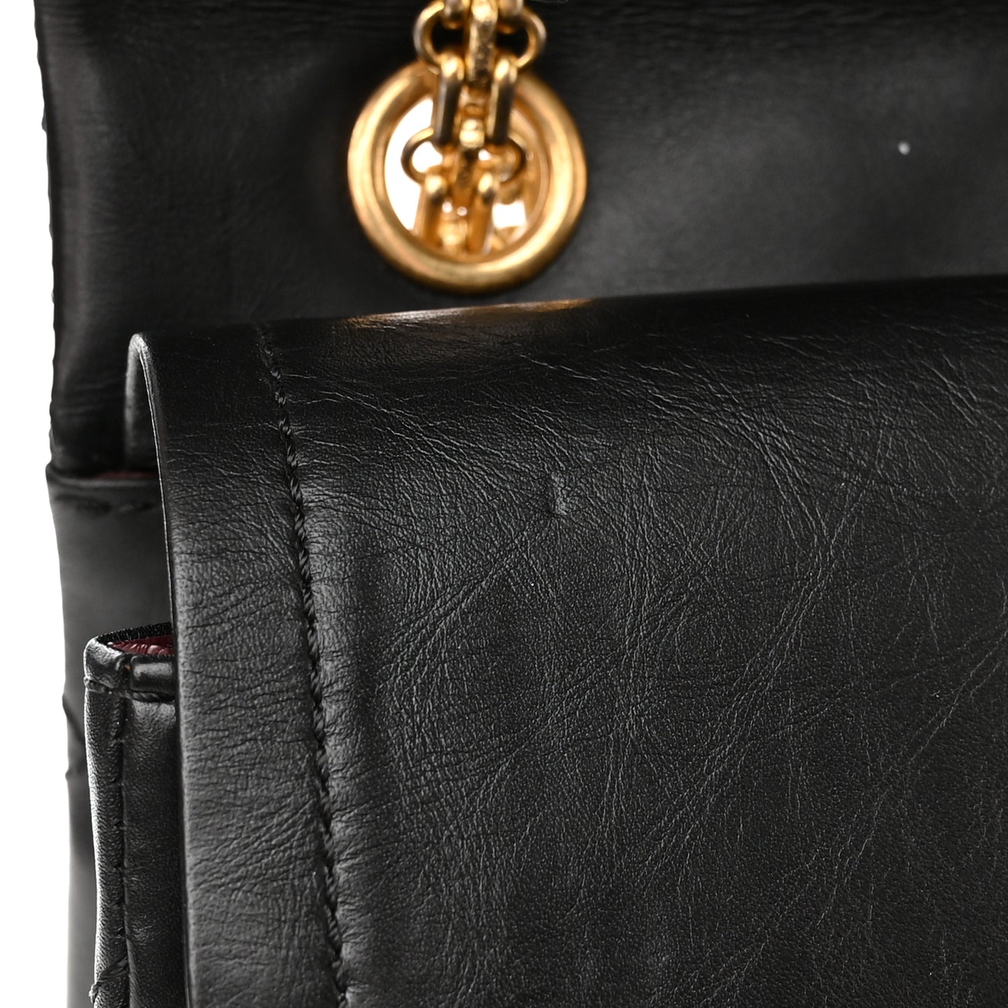 Aged Calfskin Quilted 2.55 Reissue 226 Flap Black
