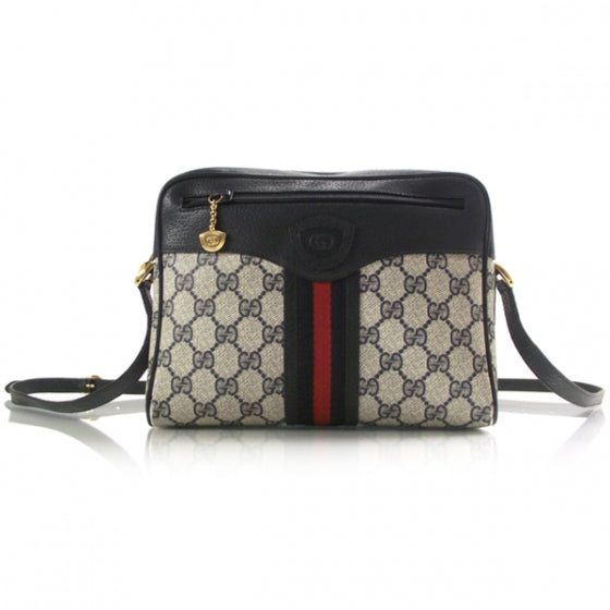 Monogram Web Shoulder Bag Navy