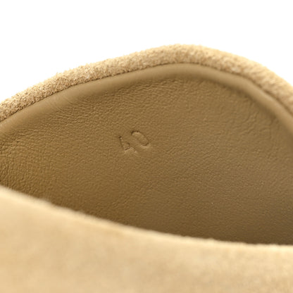 Hermes Suede Calfskin Womens Mix Mules 40 Beige Albatre 9 of 10