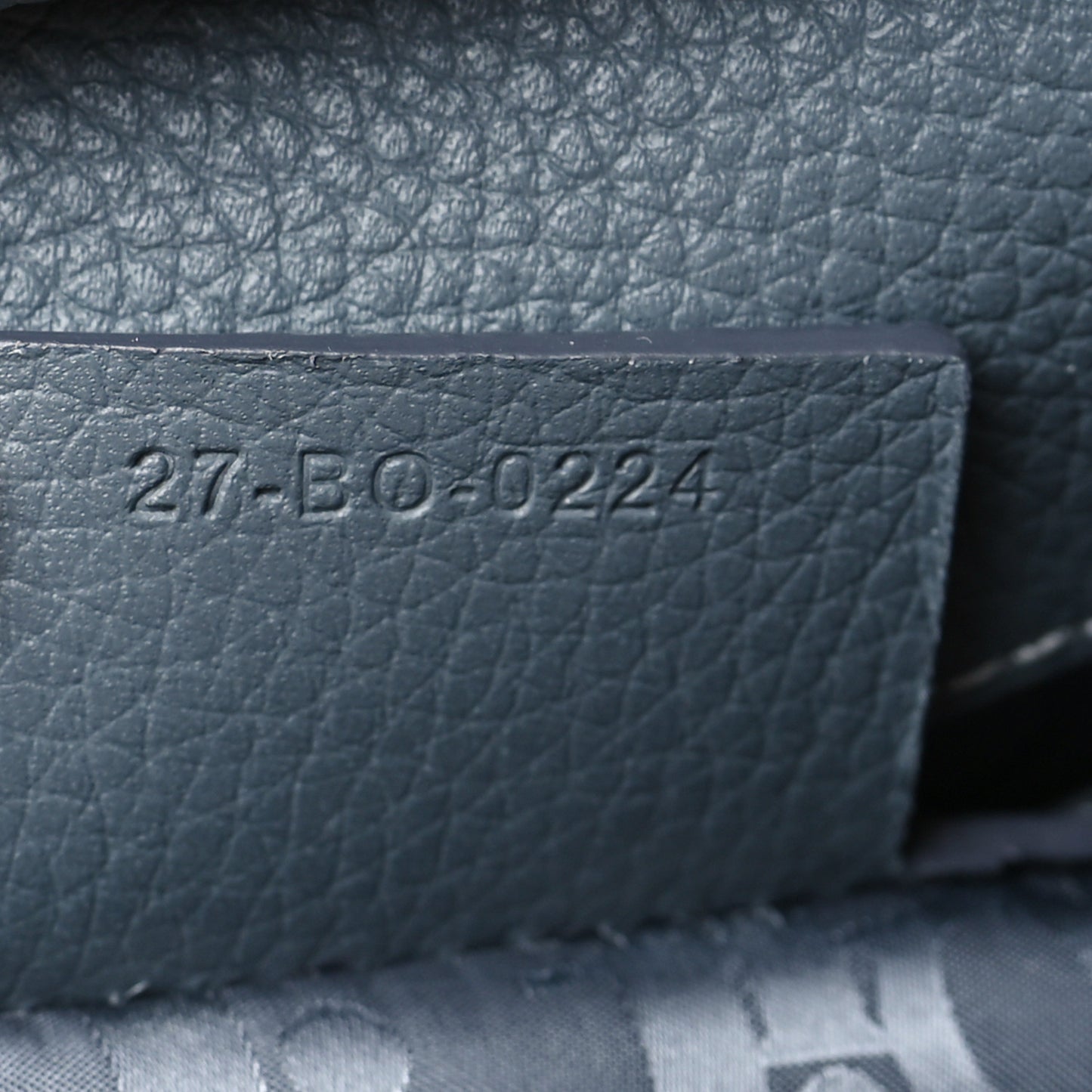 Grained Calfskin Mini Gallop Sling Bag Grey