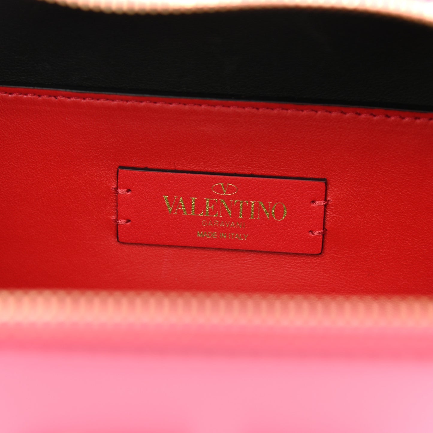 Smooth Calfskin VSling Crossbody Bag Pink