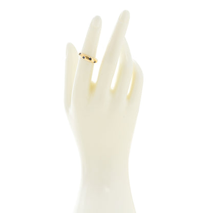 Tiffany 18K Yellow Gold Blue Sapphire 4mm Etoile Band Ring 50 5.25 2 of 5