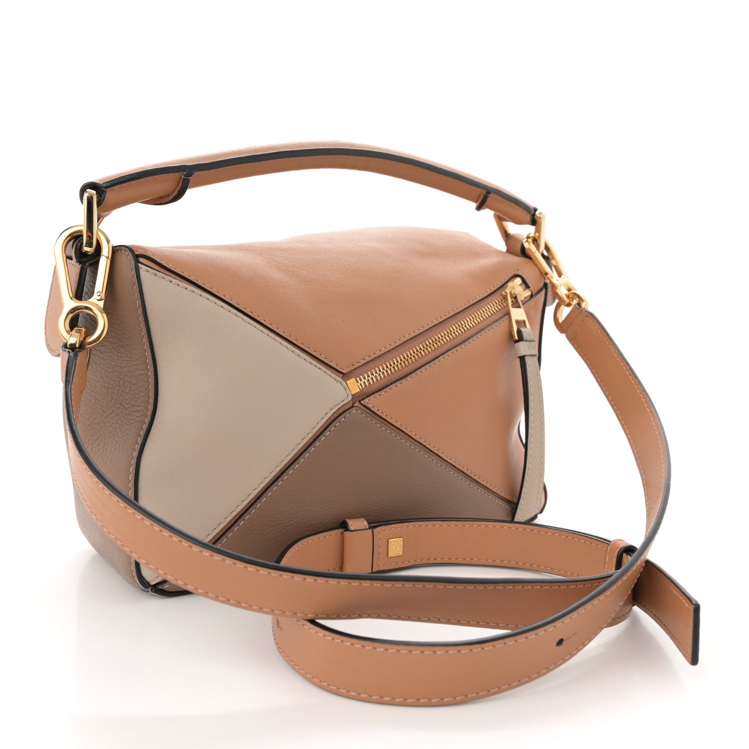Loewe Calfskin Small Puzzle Bag Warm Desert Mink 3 of 14