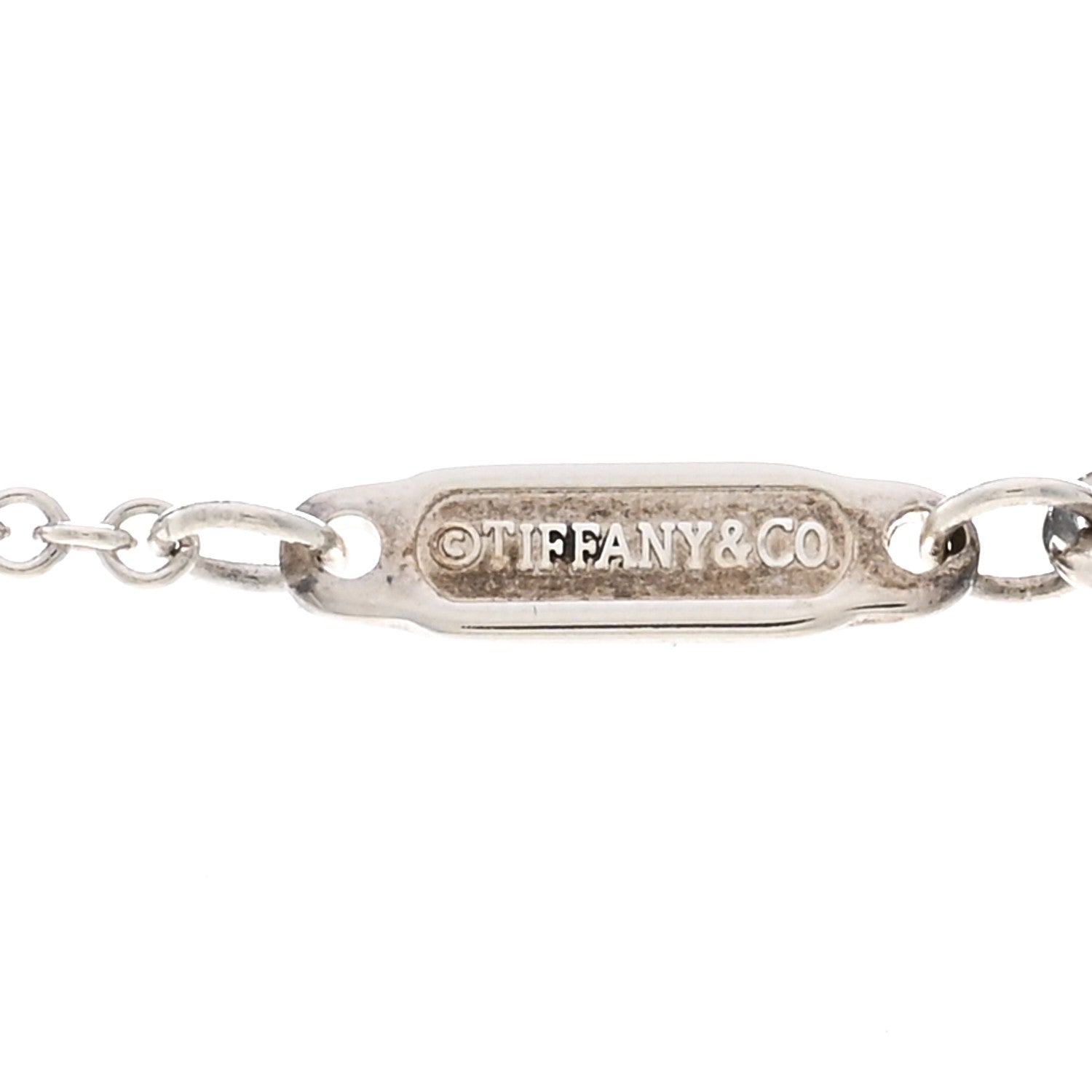 Tiffany Sterling Silver Small T Smile Pendant Necklace 4 of 4