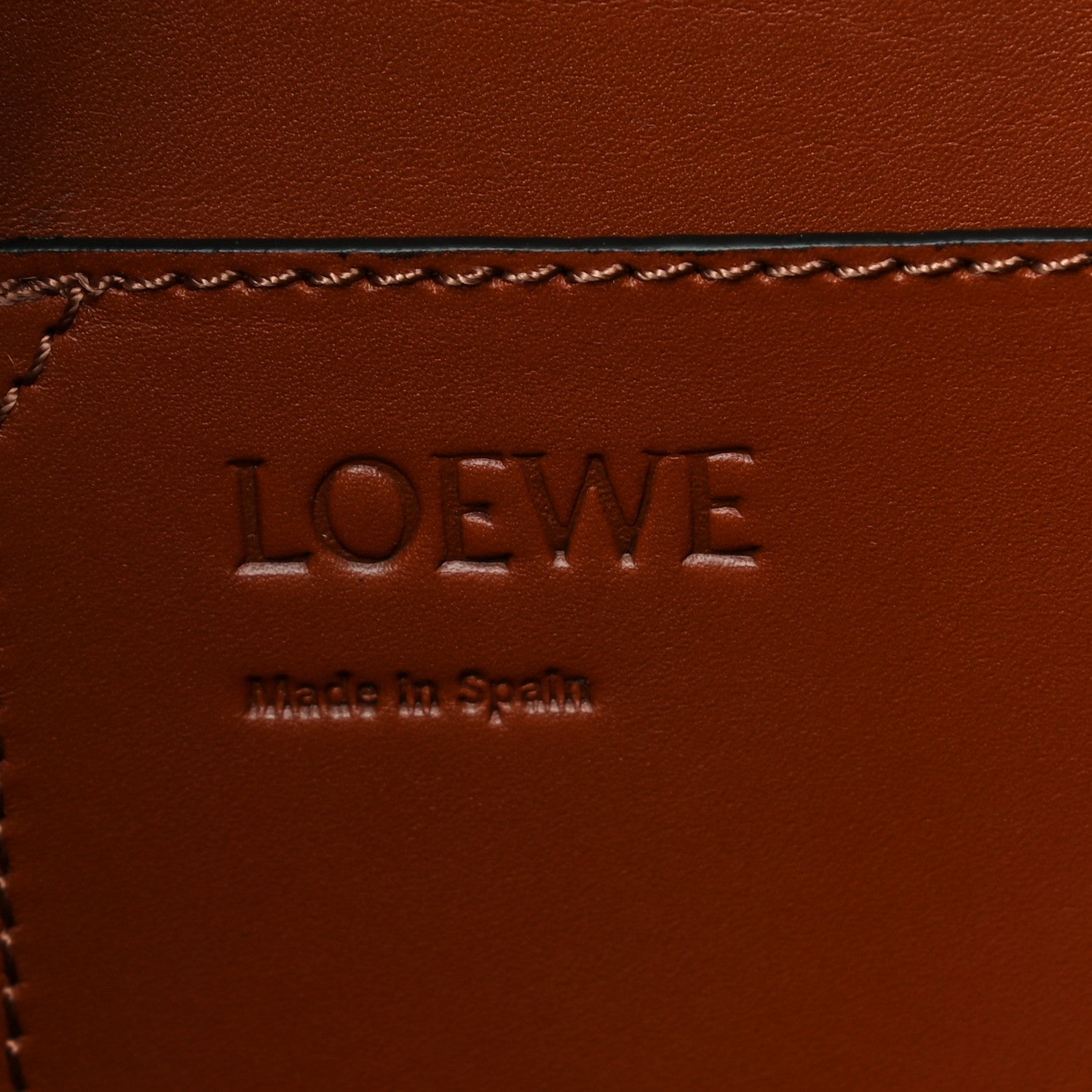 Loewe Boxcalf Lazo Tote Rust 6 of 9