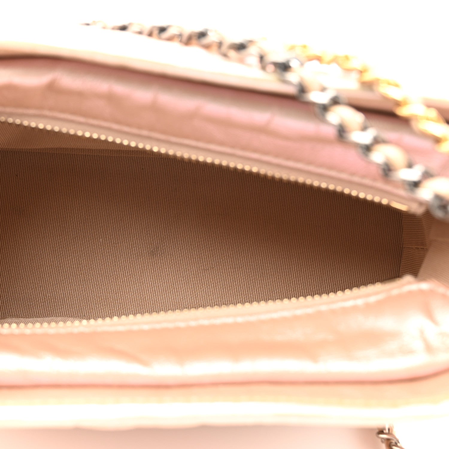Chanel Iridescent Aged Calfskin Quilted Small Gabrielle Hobo Light Pink 5 of 10