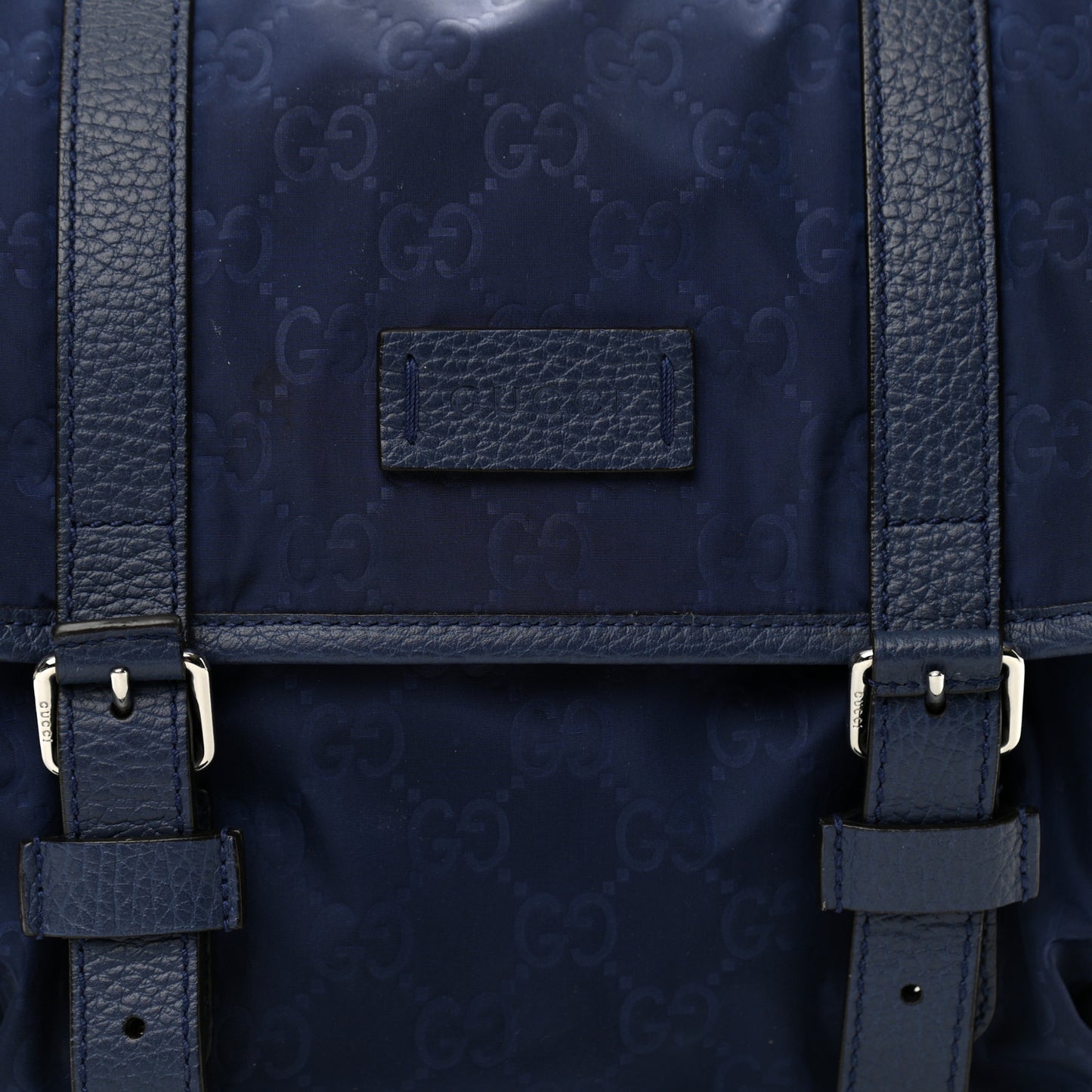 Nylon Monogram Double Buckle Flap Messenger Bag Tide