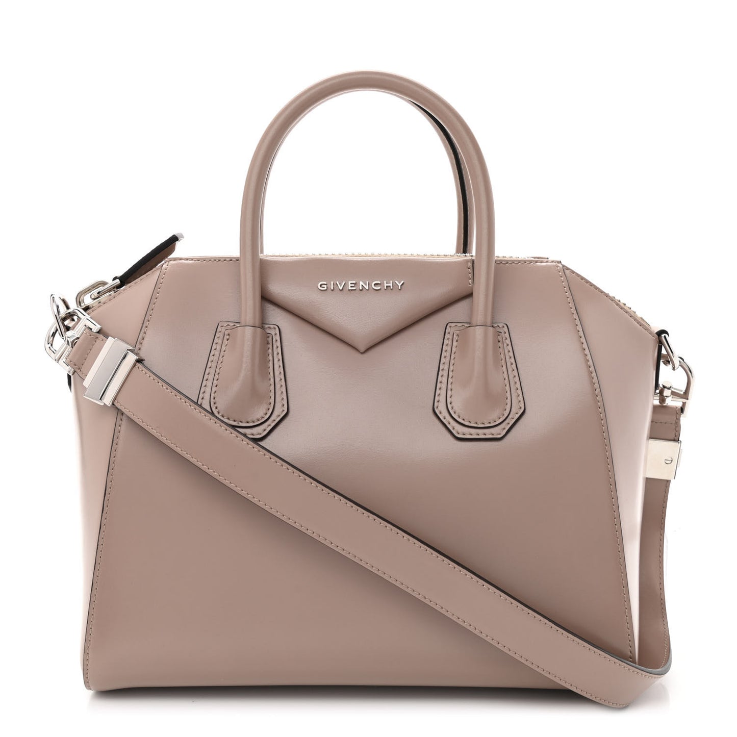 Shiny Lord Calfskin Small Antigona Linen