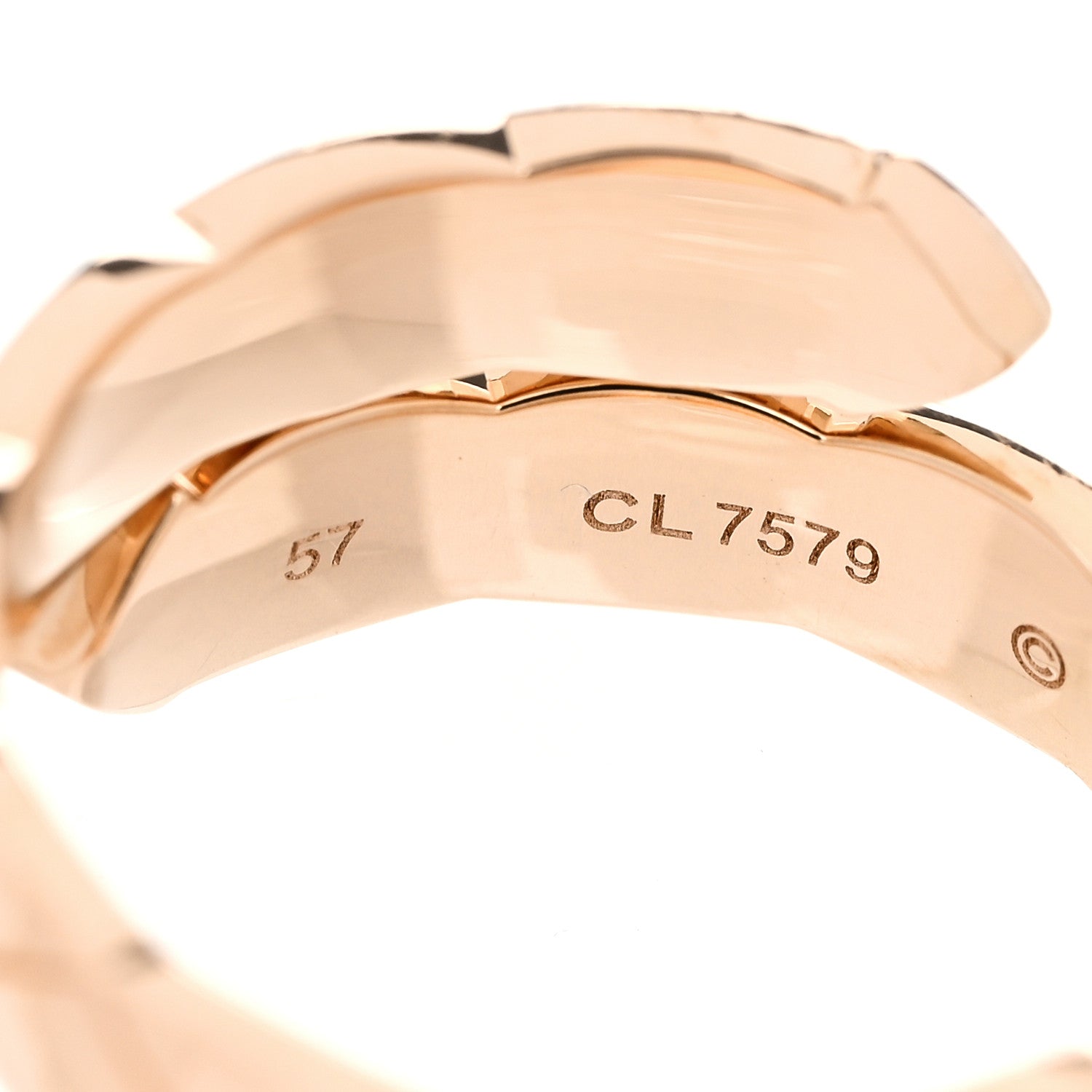 Chanel 18K Beige Gold Diamond Coco Crush Toi Et Moi Ring 57 8 4 of 5