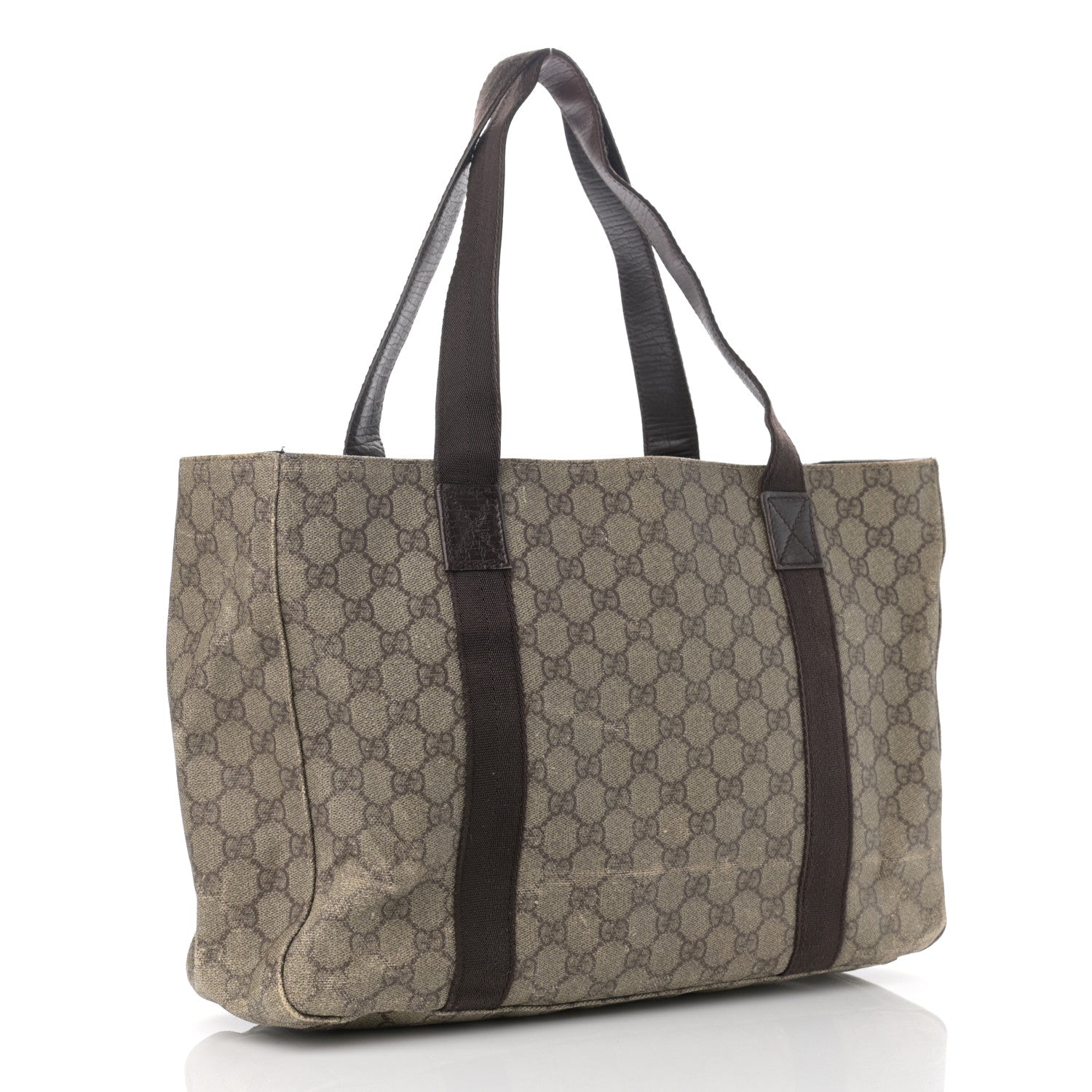 Gucci GG Plus Monogram Medium Tote Dark Brown 2 of 14