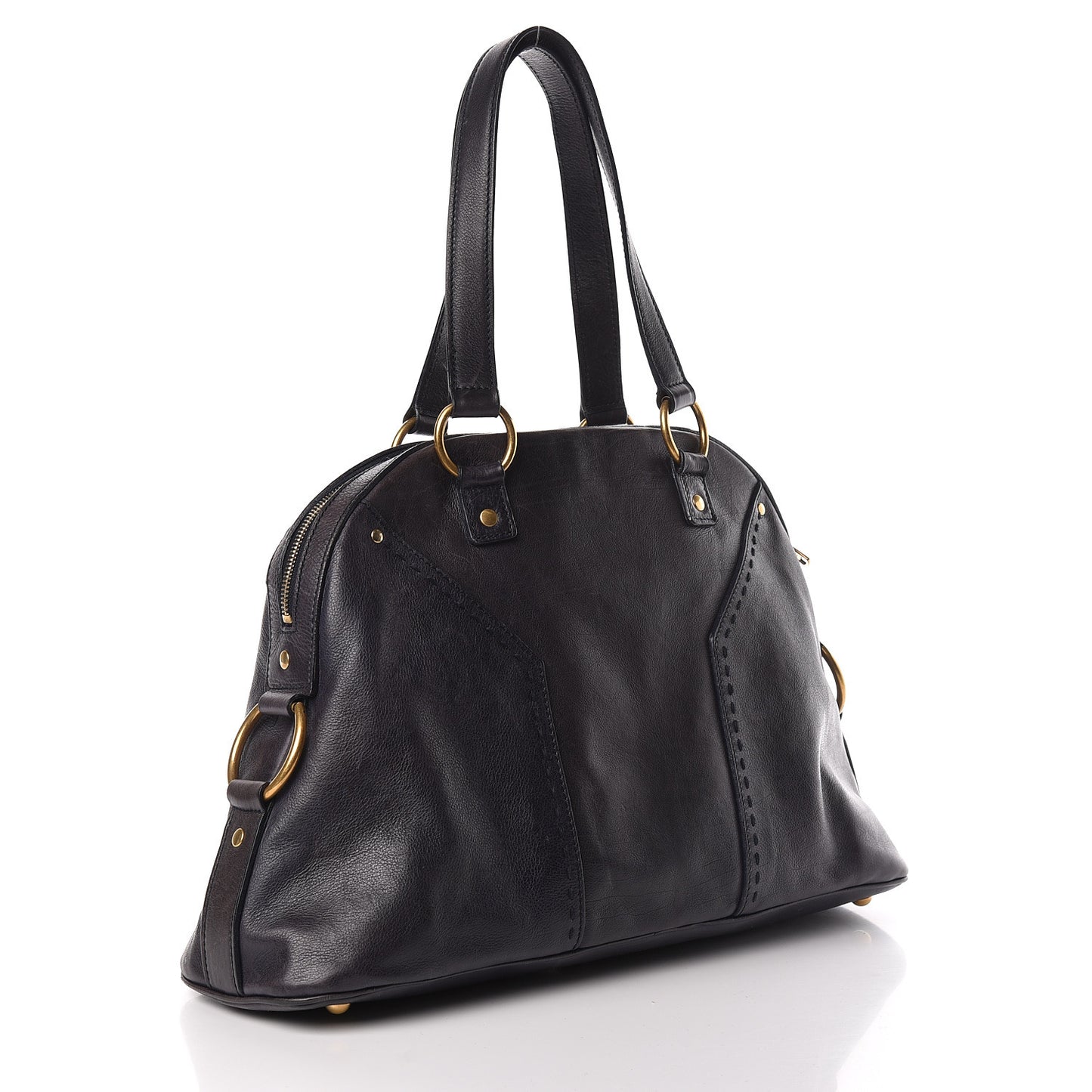 Calfskin Large Muse Navy Blue
