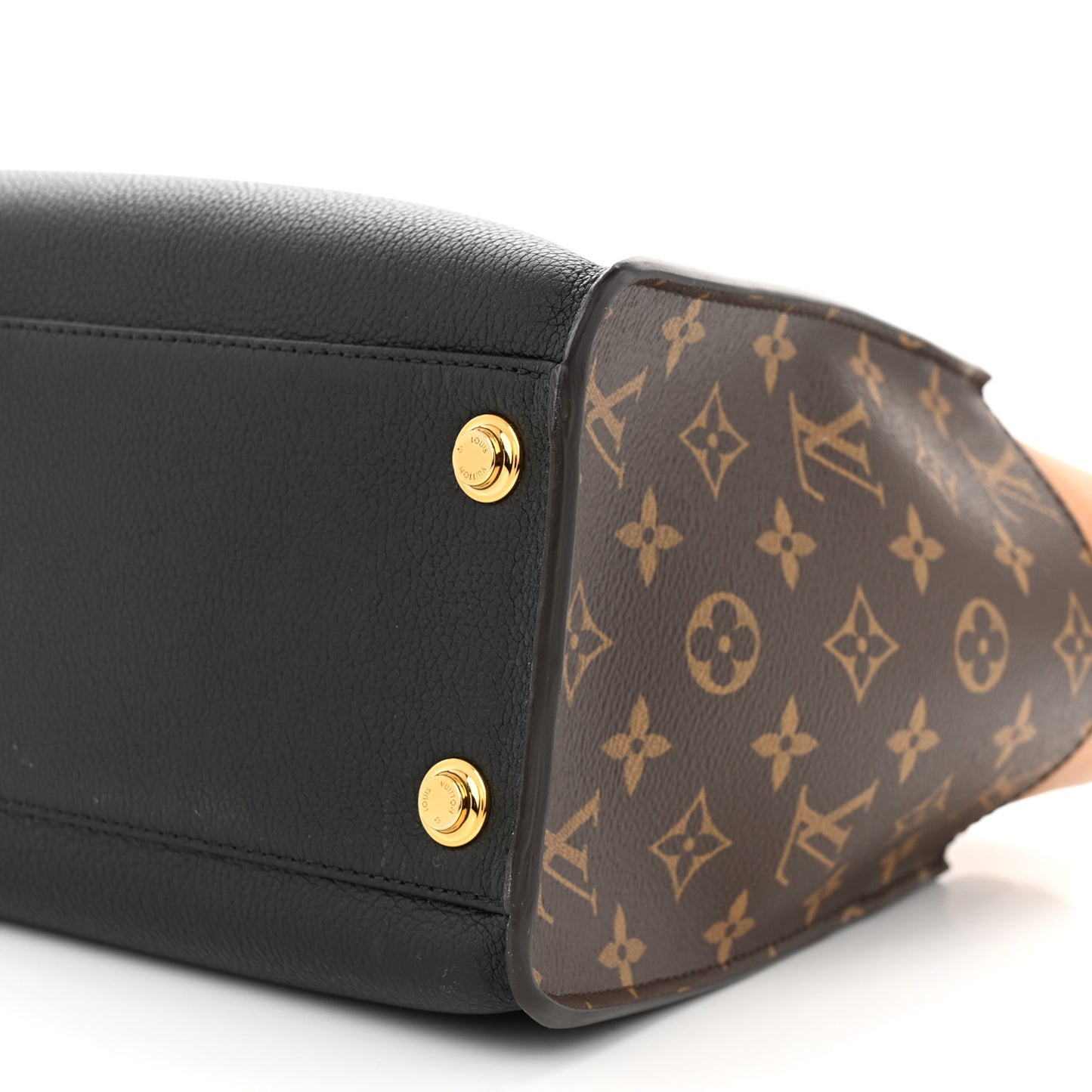 Calfskin Monogram On My Side Black