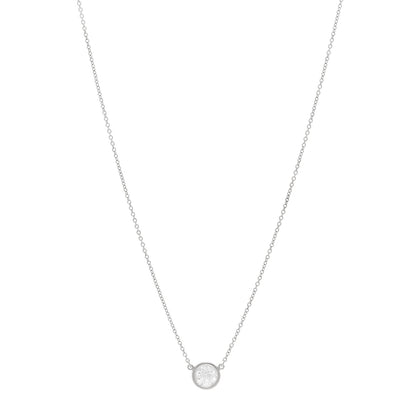 Tiffany Platinum Diamond .71ct Elsa Peretti Diamonds by the Yard Pendant Necklace 1 of 4