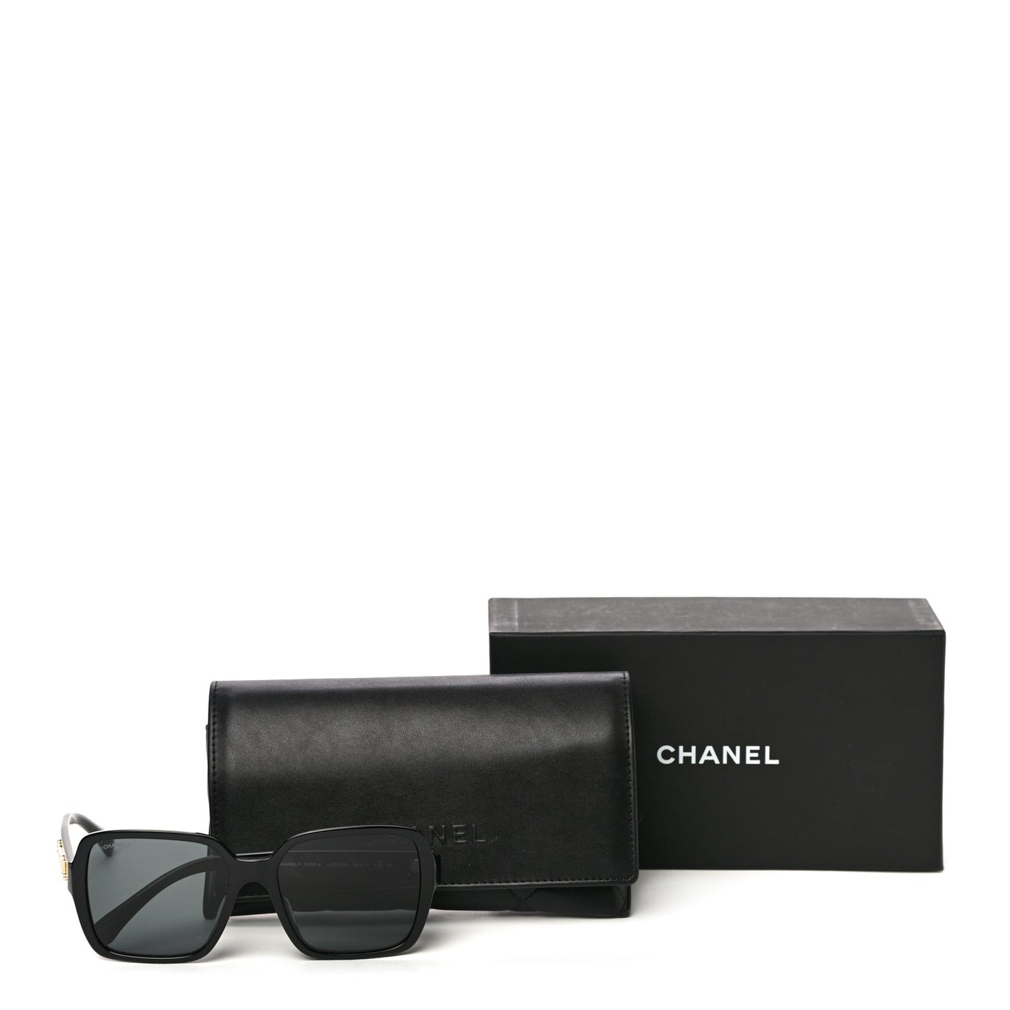 Acetate Square Sunglasses 5408 Black