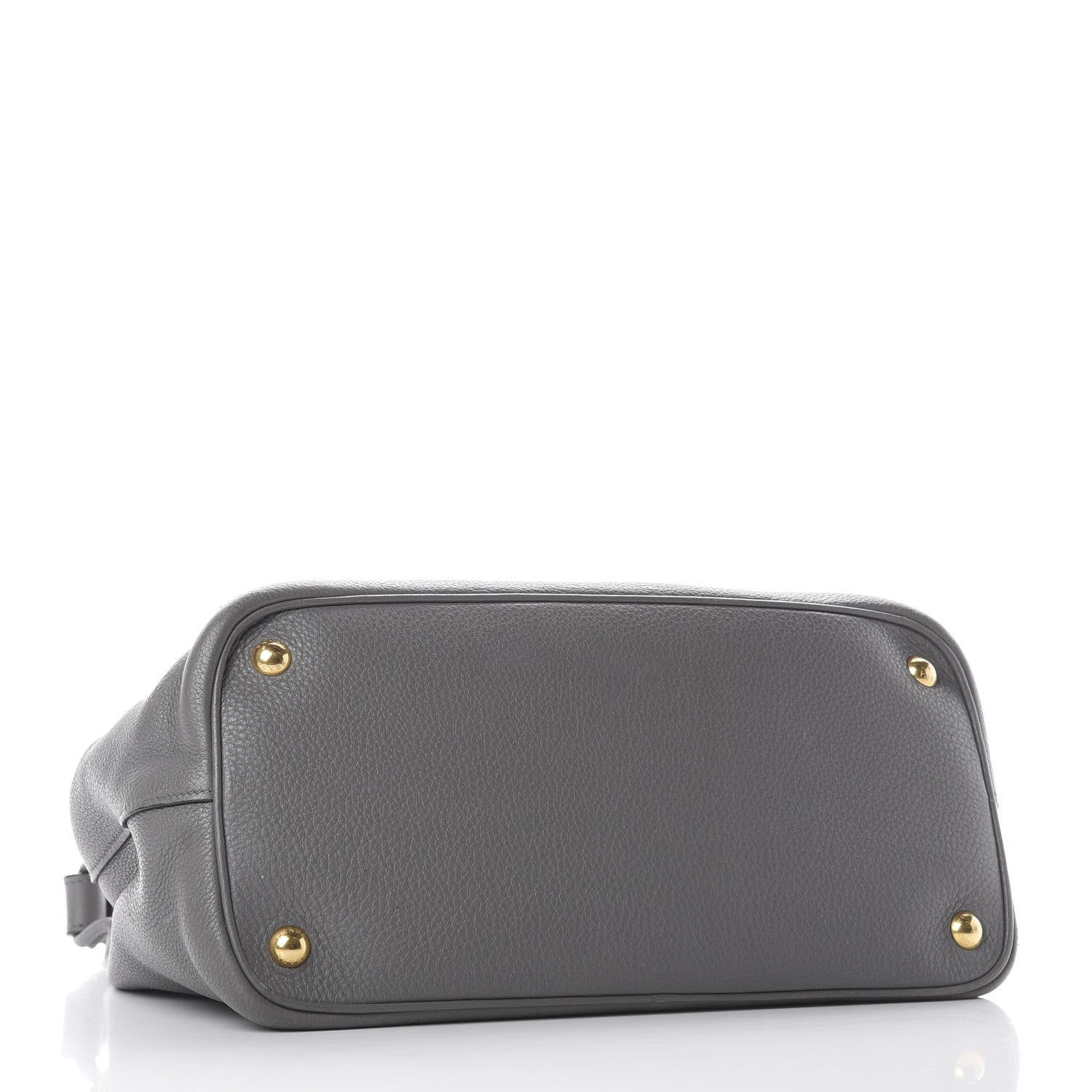 Prada Vitello Daino Flap Shoulder Bag Marmo 3 of 8