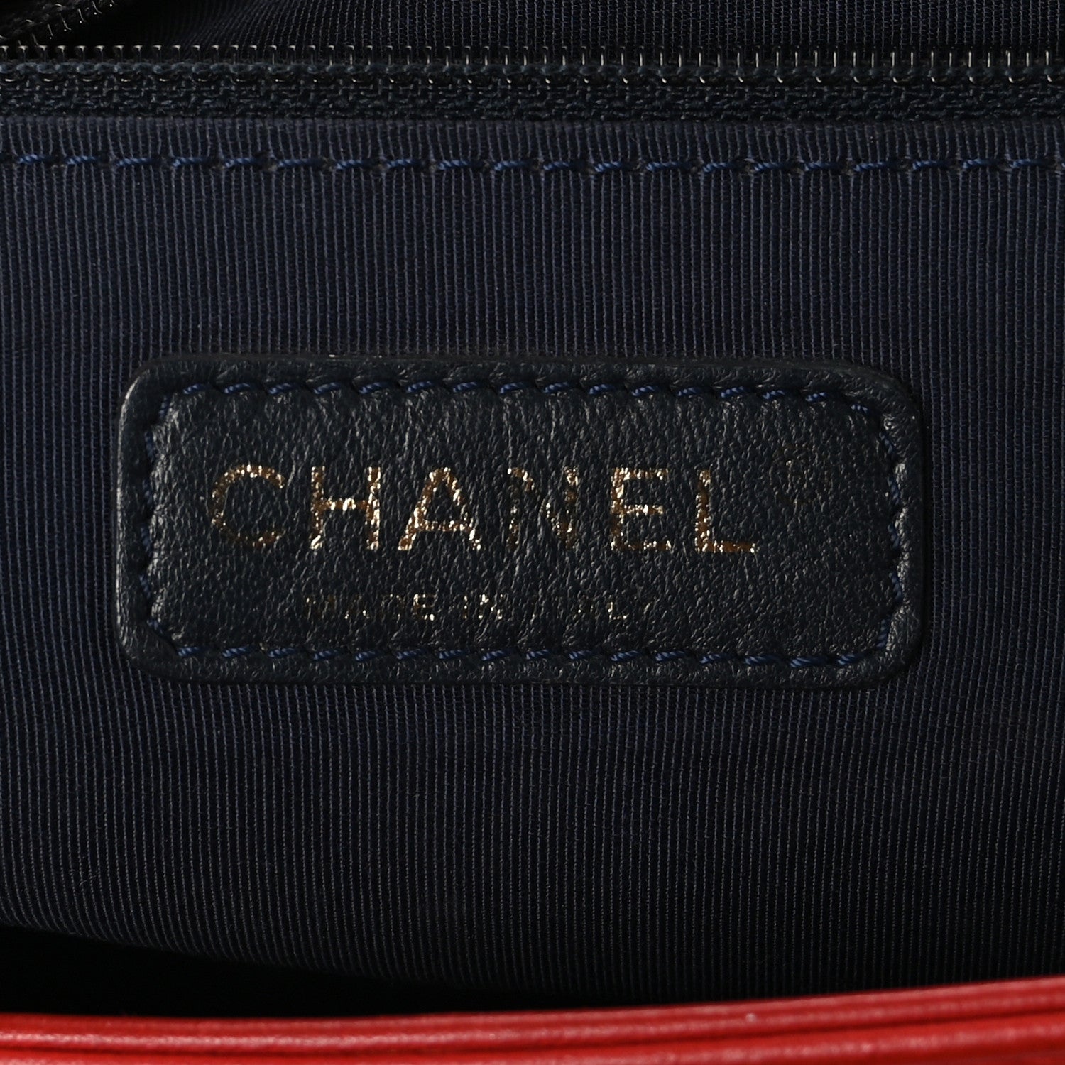 Chanel Lambskin Embossed New Medium Boy Cube Flap Red 6 of 9