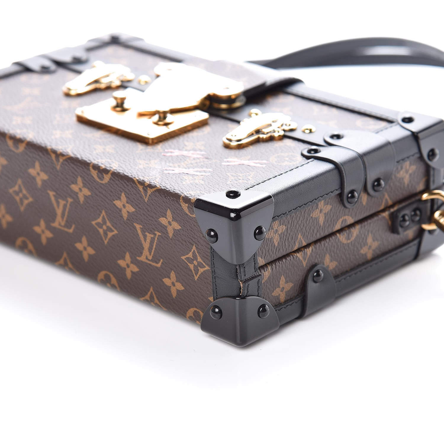 Louis Vuitton Monogram Petite Malle Black 6 of 9