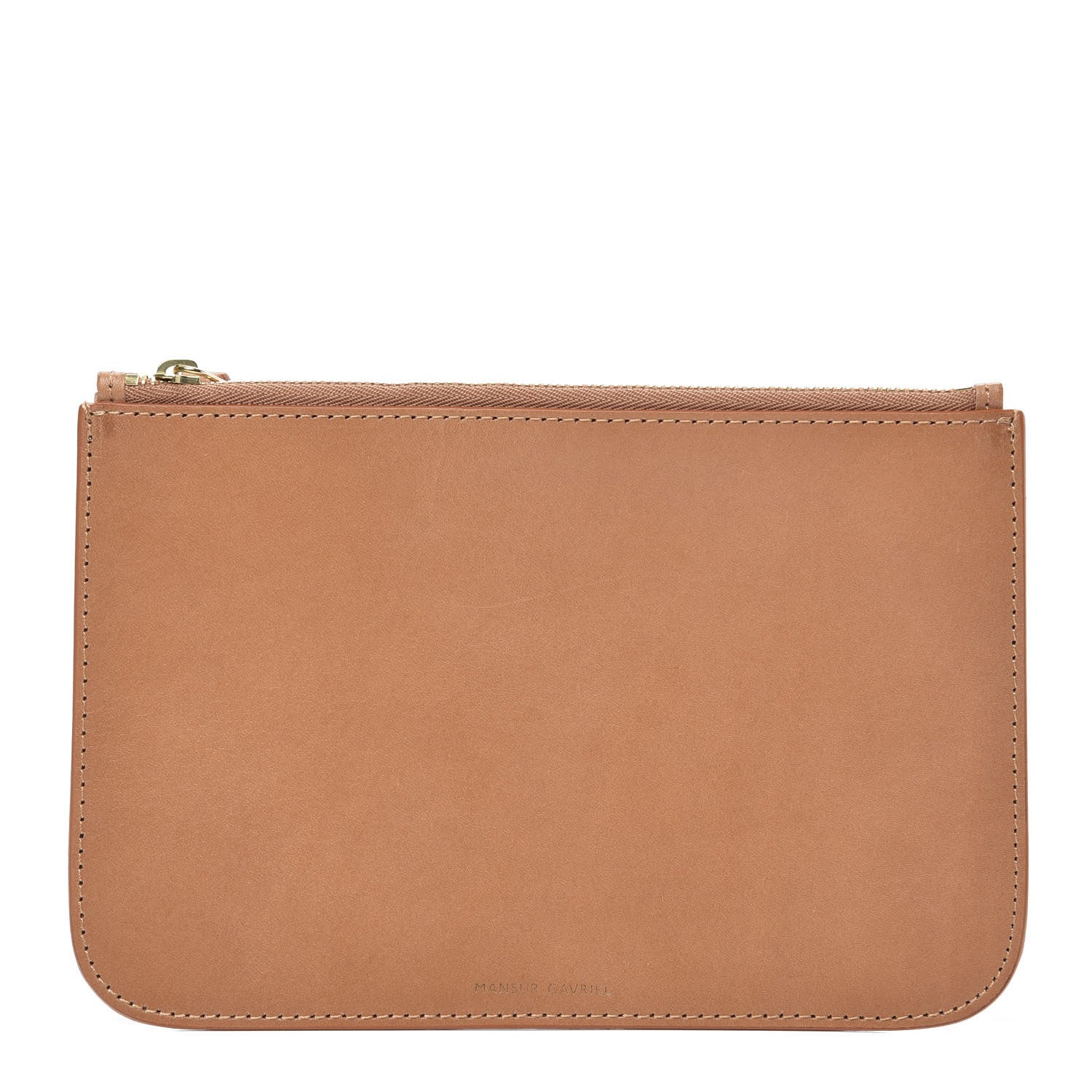 Mansur Gavriel Vegetable Tanned Calfskin Bucket Bag Pouch Cammello 1 of 7