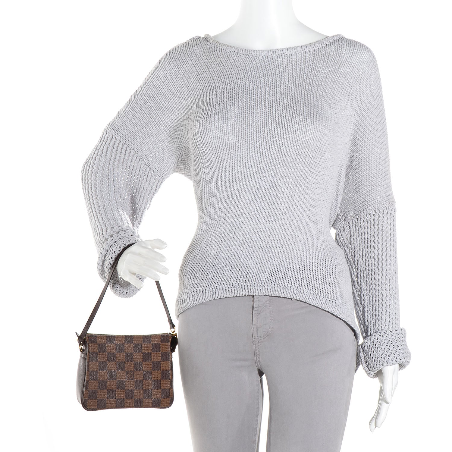 Louis Vuitton Damier Ebene Trousse Make Up Bag Pochette 2 of 7